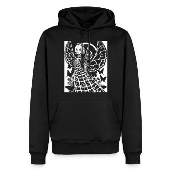 Fairycore Aesthetics Skeleton Fairy Goth Gothic G - Men’s Premium Organic Hoodie - black - Front - Nico (187cm)