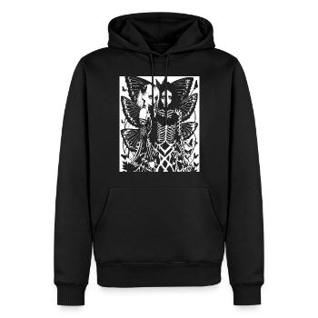 Fairycore Ästhetik Grunge Skelett Fee Goth G - Männer Premium Bio Hoodie - Schwarz - Vorne - Nico (187cm)