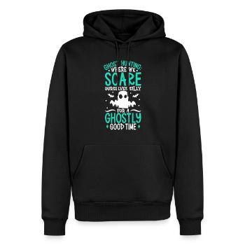 Paranormal Forschungshalloween Ghost Hunter - Männer Premium Bio Hoodie - Schwarz - Vorne - Nico (187cm)