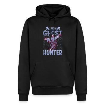 Paranormal Forschungshalloween Ghost Hunter - Männer Premium Bio Hoodie - Schwarz - Vorne - Nico (187cm)