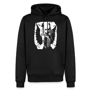 Fairycore Ästhetik Grunge Skelett Fee Goth G - Männer Premium Bio Hoodie - Schwarz - Vorne - Nico (187cm)