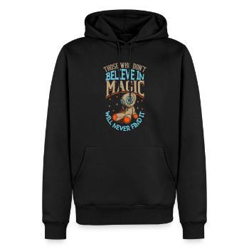 Sorcière Occulte Gothique Sombre Satanique Impie - Sweat à capuche Premium bio Homme - noir - Devant - Nico (187cm)