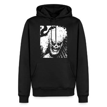 Horror Clown Spooky Halloween Horror Film Evil Cl - Männer Premium Bio Hoodie - Schwarz - Vorne - Nico (187cm)