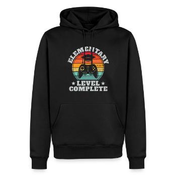 elementary Full level Video Game Diploma - Men’s Premium Organic Hoodie - black - Front - Nico (187cm)