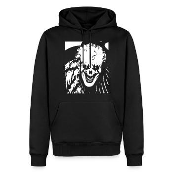Horror Clown Spooky Halloween Horror Film Evil Cl - Men’s Premium Organic Hoodie - black - Front - Nico (187cm)
