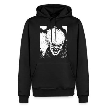 Horror Clown Spooky Halloween Horror Film Evil Cl - Männer Premium Bio Hoodie - Schwarz - Vorne - Nico (187cm)
