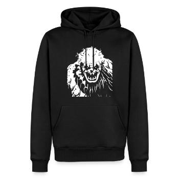Horror Clown Spooky Halloween Horror Film Evil Cl - Men’s Premium Organic Hoodie - black - Front - Nico (187cm)