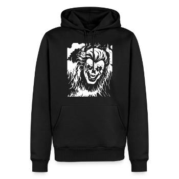 Horror Clown Spooky Halloween Horror Film Evil Cl - Men’s Premium Organic Hoodie - black - Front - Nico (187cm)