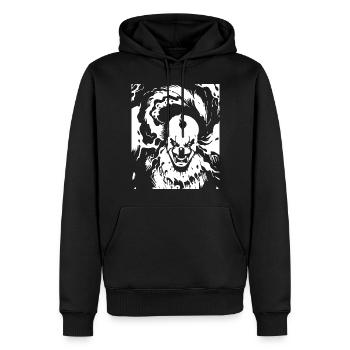 Horror Clown Spooky Halloween Horror Film Evil Cl - Männer Premium Bio Hoodie - Schwarz - Vorne - Nico (187cm)