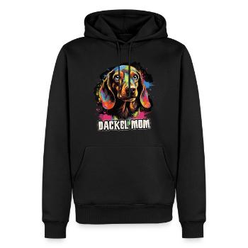 Dackel Hund Geschenk Spruch - Männer Premium Bio Hoodie - Schwarz - Vorne - Nico (187cm)