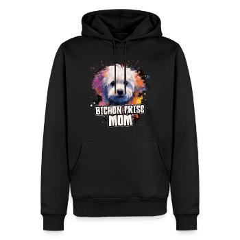 Bichon Frise Dog Cadeau Dire - Sweat à capuche Premium bio Homme - noir - Devant - Nico (187cm)
