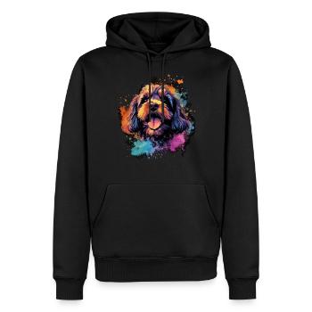 Cavapoo Dog Gift Saying - Men’s Premium Organic Hoodie - black - Front - Nico (187cm)