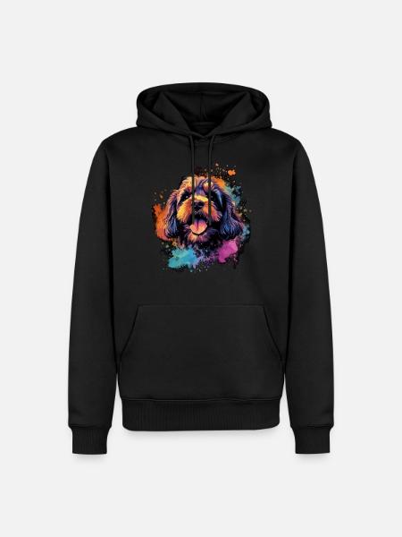 Cavapoo Dog Cadeau Dire - Sweat à capuche Premium bio Homme - noir