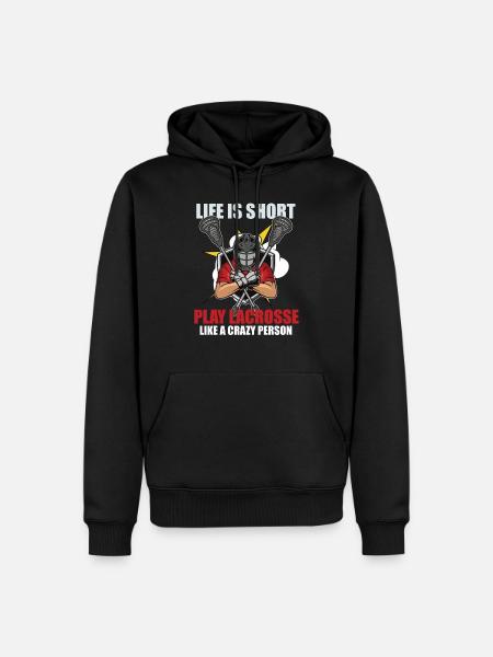 Lacrosse-spieler Lacrosse-trainer Lax Player - Männer Premium Bio Hoodie - Schwarz