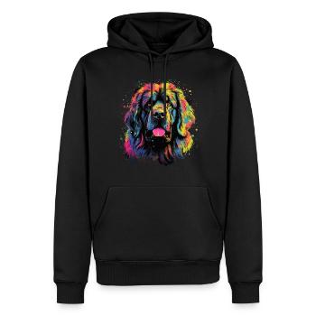 Leonberger Dog Gift Saying - Men’s Premium Organic Hoodie - black - Front - Nico (187cm)