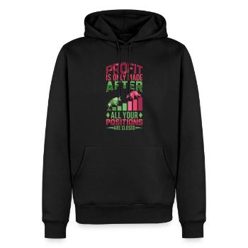 Börsenhändler Forex Trader Investor Trading - Männer Premium Bio Hoodie - Schwarz - Vorne - Nico (187cm)