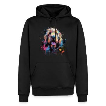 Otterhound Dog Gift Saying - Men’s Premium Organic Hoodie - black - Front - Nico (187cm)