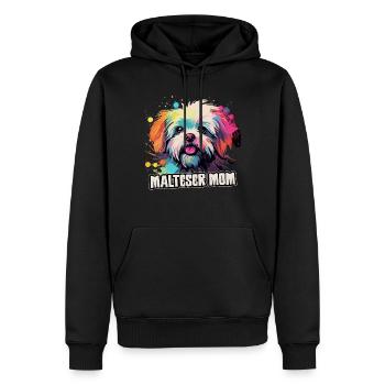 Maltese Dog Gift Saying - Men’s Premium Organic Hoodie - black - Front - Nico (187cm)
