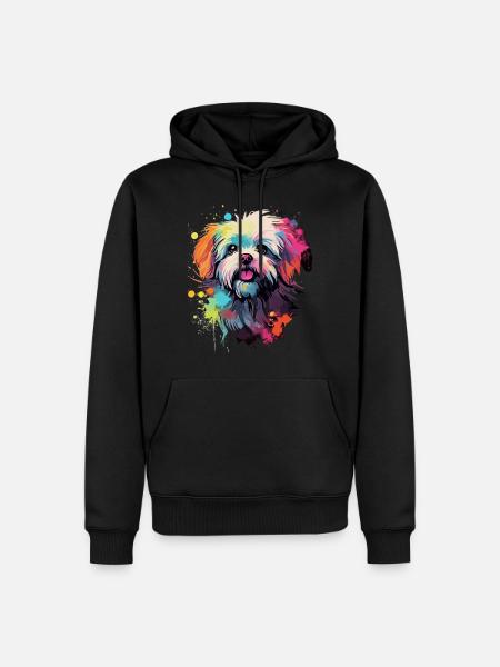 Maltese Dog Gift Saying - Men’s Premium Organic Hoodie - black