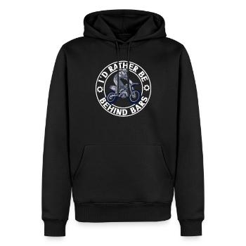 Dirt Bike Dirt Bike Riding Motocross Dirt Biking - Sweat à capuche Premium bio Homme - noir - Devant - Nico (187cm)