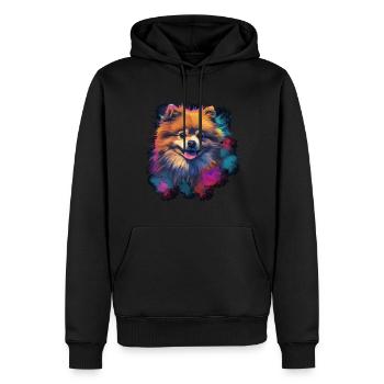 Zwergspitz Hund Geschenk Spruch - Männer Premium Bio Hoodie - Schwarz - Vorne - Nico (187cm)