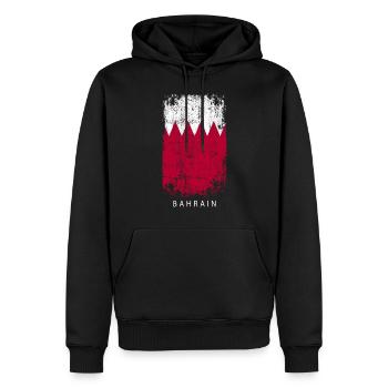 Souvenir Mit Der Landflagge Von Bahrain - Männer Premium Bio Hoodie - Schwarz - Vorne - Nico (187cm)