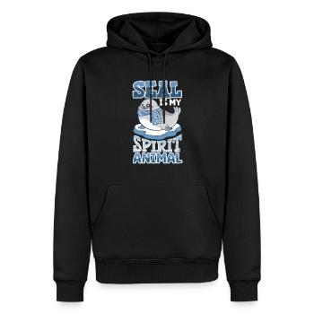 seal animal wilderness animals seals cute baby sea - Männer Premium Bio Hoodie - Schwarz - Vorne - Nico (187cm)