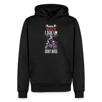 Dirt Bike Dirt Bike Riding Motocross Dirt Biking - Sweat à capuche Premium bio Homme - noir - Devant - Nico (187cm)