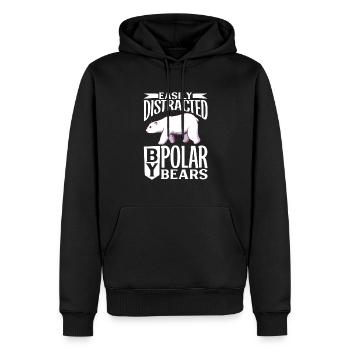 Polar Bear Global Warming Artic Seal hunting Ursus - Männer Premium Bio Hoodie - Schwarz - Vorne - Nico (187cm)