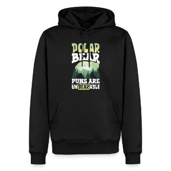 Polar Bear Global Warming Artic Seal hunting Ursus - Männer Premium Bio Hoodie - Schwarz - Vorne - Nico (187cm)