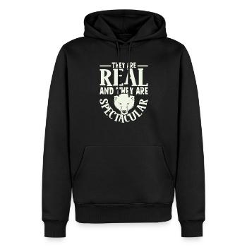 Ours polaire Réchauffement climatique Chasse au phoque arctique Ursus - Sweat à capuche Premium bio Homme - noir - Devant - Nico (187cm)
