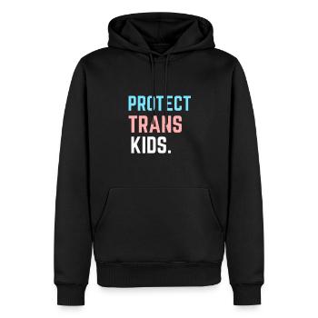 Protect Trans Kids - Support LGBT Pride Month Gift - Men’s Premium Organic Hoodie - black - Front - Nico (187cm)