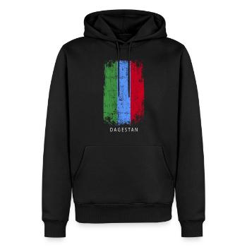 Souvenir avec le drapeau du pays de l’ADJARIE - Sweat à capuche Premium bio Homme - noir - Devant - Nico (187cm)