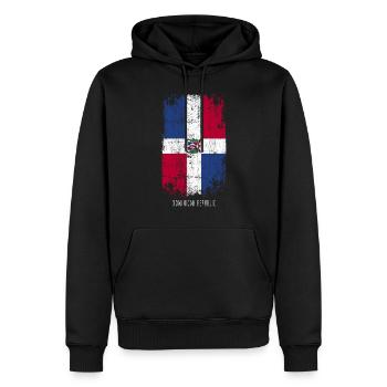 Souvenir Mit Der Landflagge Von Dominican Republic - Männer Premium Bio Hoodie - Schwarz - Vorne - Nico (187cm)