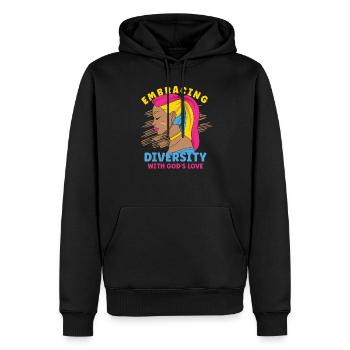 Pansexuel Gay Pansexualité Asexuelle Asexuelle - Sweat à capuche Premium bio Homme - noir - Devant - Nico (187cm)
