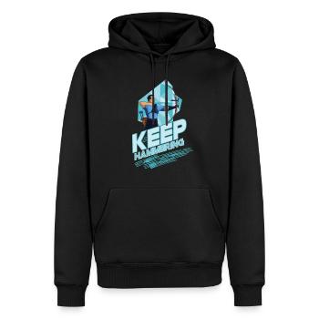 Bogenschießen Pfeil Und Bogen Zielschießen - Männer Premium Bio Hoodie - Schwarz - Vorne - Nico (187cm)