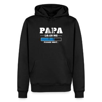 Loading Dad Please wait - Men’s Premium Organic Hoodie - black - Front - Nico (187cm)