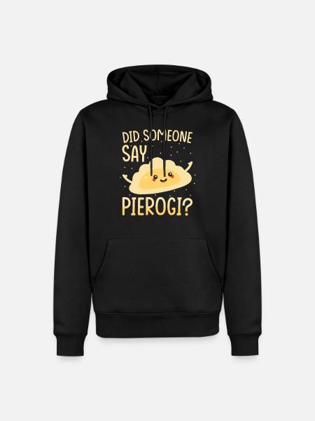Pierogi dumplings kawaii pierogi - Men’s Premium Organic Hoodie - black