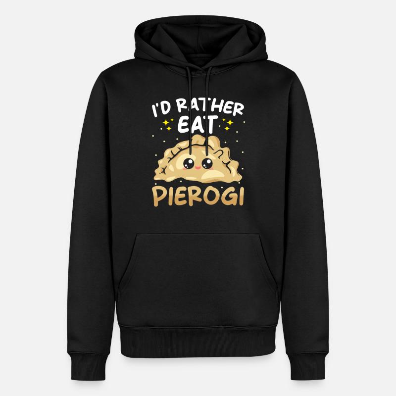 Boulettes Pierogi - Sweat à capuche Premium bio Homme - noir