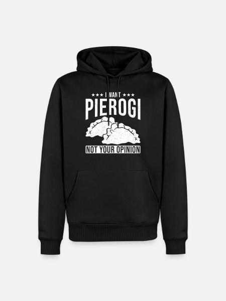 Pierogi dumplings - Men’s Premium Organic Hoodie - black
