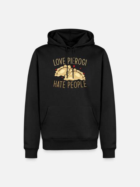 Pierogi dumplings - Men’s Premium Organic Hoodie - black