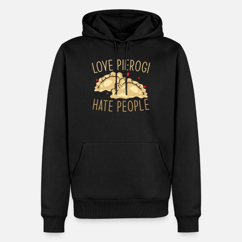 Boulettes Pierogi - Sweat à capuche Premium bio Homme - noir