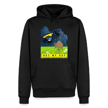 Hang gliders - Not my Day - Men’s Premium Organic Hoodie - black - Front - Nico (187cm)