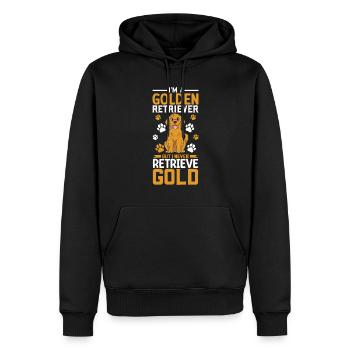 Golden Retriever Mom Dog Puppie Dog Sitter - Männer Premium Bio Hoodie - Schwarz - Vorne - Nico (187cm)