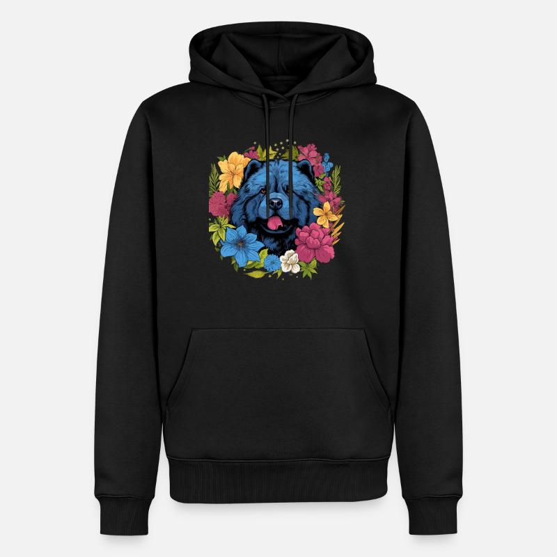 Chow Chow Chien Cadeau - Sweat à capuche Premium bio Homme - noir