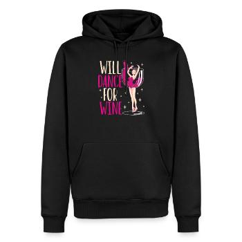 Ballet Ballerine Danse Danseuse Danse Ballet Cadeau - Sweat à capuche Premium bio Homme - noir - Devant - Nico (187cm)