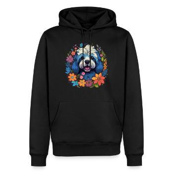 Cadeau de chien havanais - Sweat à capuche Premium bio Homme - noir - Devant - Nico (187cm)