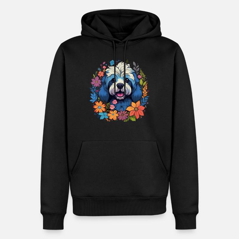 Havaneser Hund Geschenk - Männer Premium Bio Hoodie - Schwarz