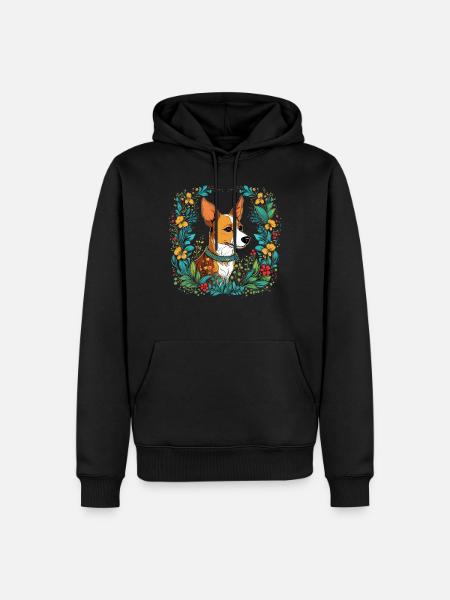 Jack Russel Terrier Hund Geschenk - Männer Premium Bio Hoodie - Schwarz