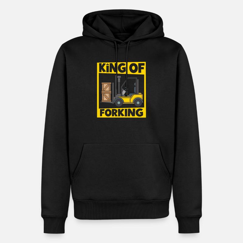 Gabelstaplerfahrer Lager Gabelstapler - Männer Premium Bio Hoodie - Schwarz
